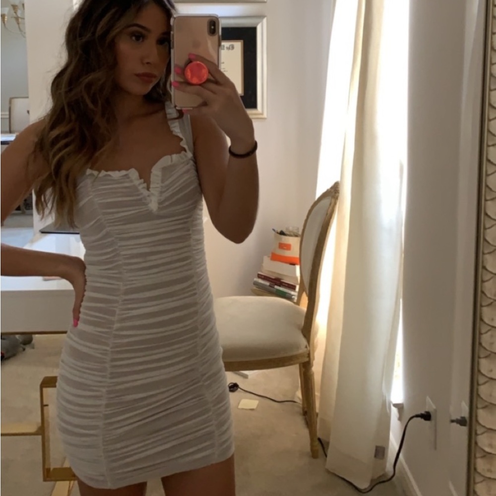 Tigermist white mesh dress